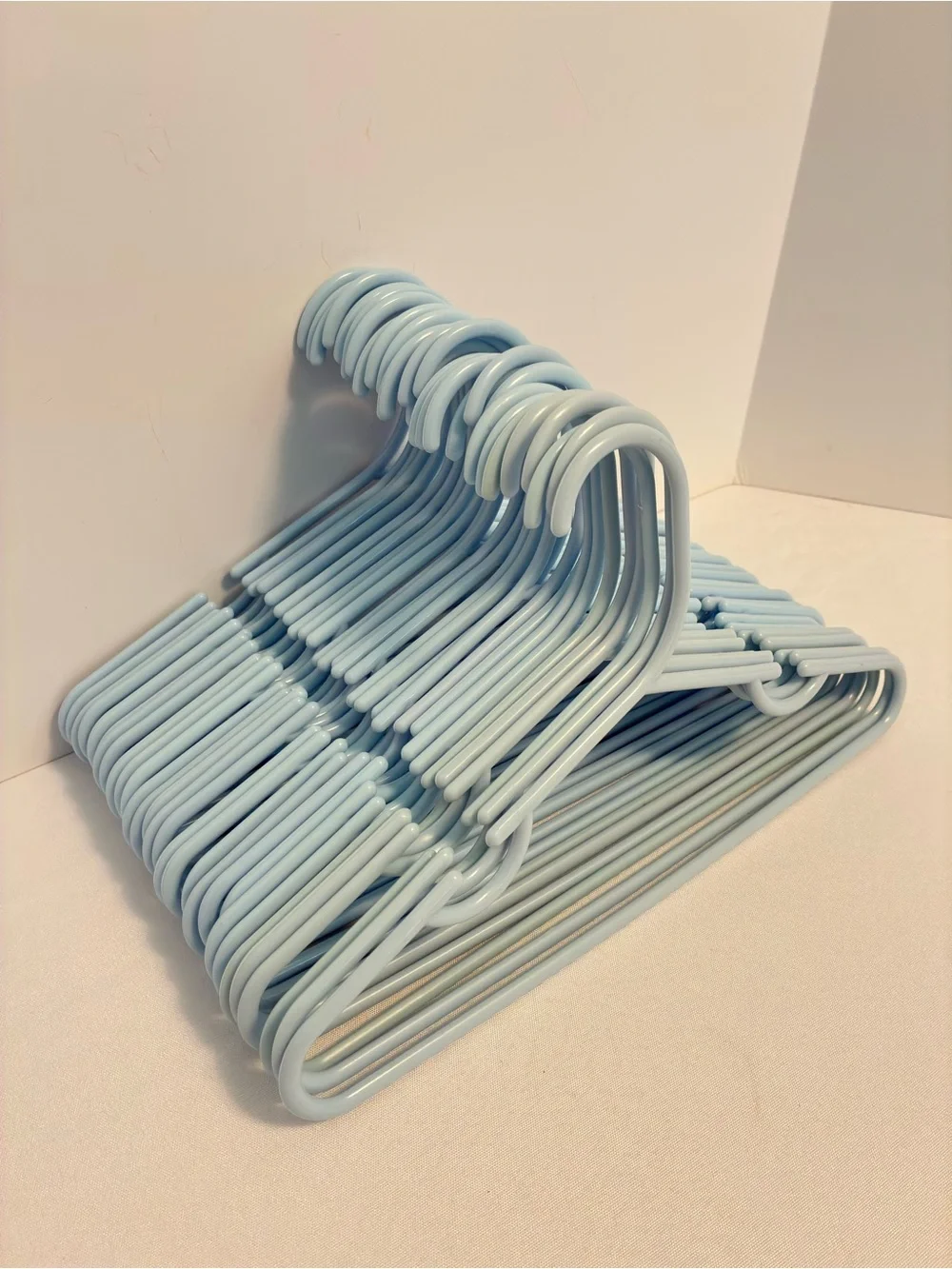 Kid's Clothing Hangers Blue Set of 30